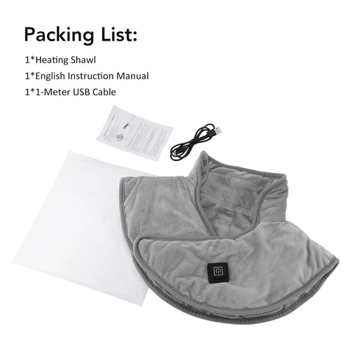 Electric Heating Shoulder Neck Pads Cervical Shawl Massager Cervical