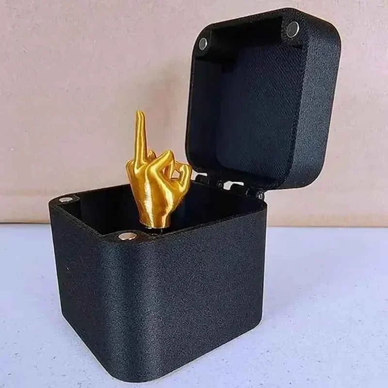 Out of the box pop-up Middle Finger Gift Box Creative Desk Home Decor
