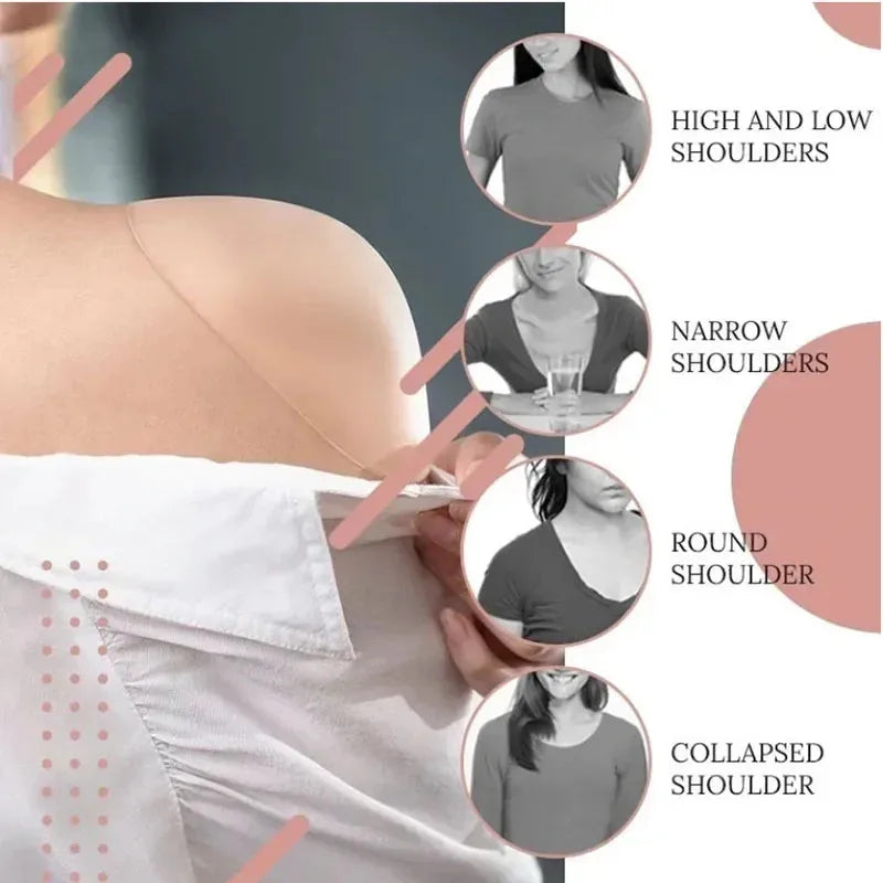 1 Pair Removable Breathable Women's Silicone Invisible Bra Straps,