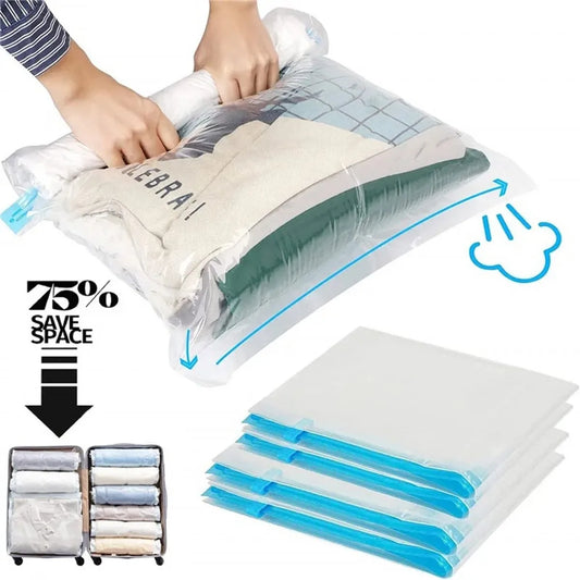 Travel Compression Bags, Roll Up Travel Space Saver Bags for Luggage,