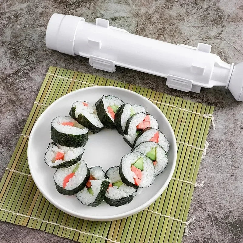 DIY Cylinder Sushi Making Machine Quick Sushi Bazooka Japanese Rolled