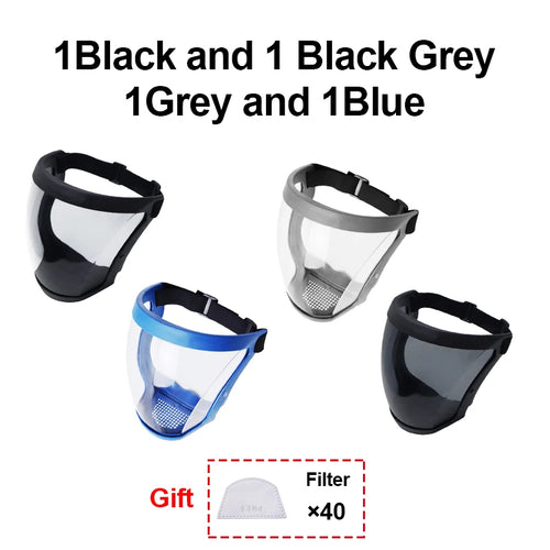 Work Protection Mask Transparent Facial Shield Transparent Facial