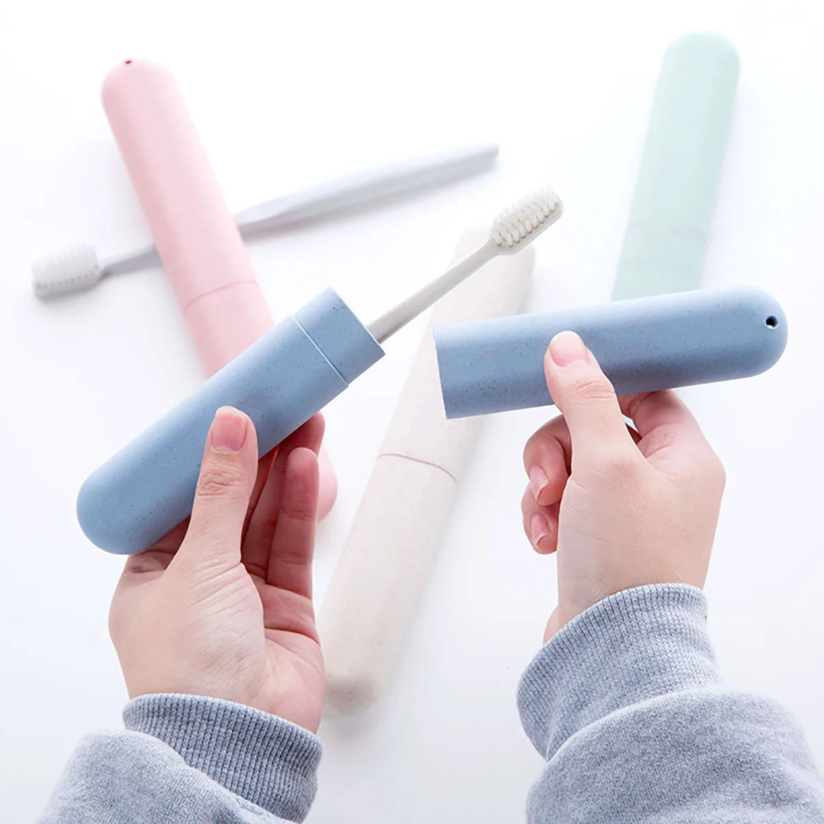 1pc Portable Travel Toothbrush Protect Box Health Tooth Brushes