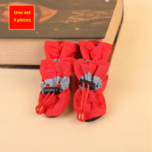 4pcs Water-Resistant Dog Shoes For Small Dogs - Protect Your Pet's