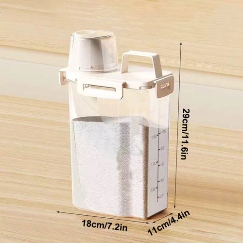 1PC sealed storage container 2.5L portable food storage box with lid