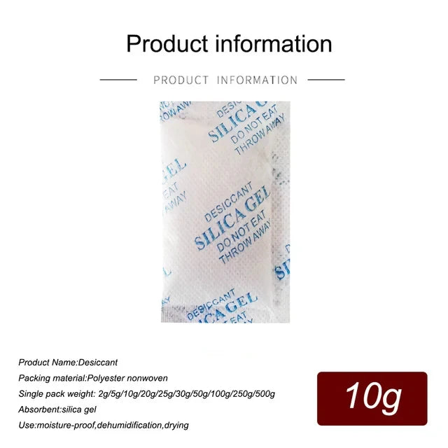 2/5/10/20g Package Non Toxic Silica Gel Desiccant Damp Kitchen Room