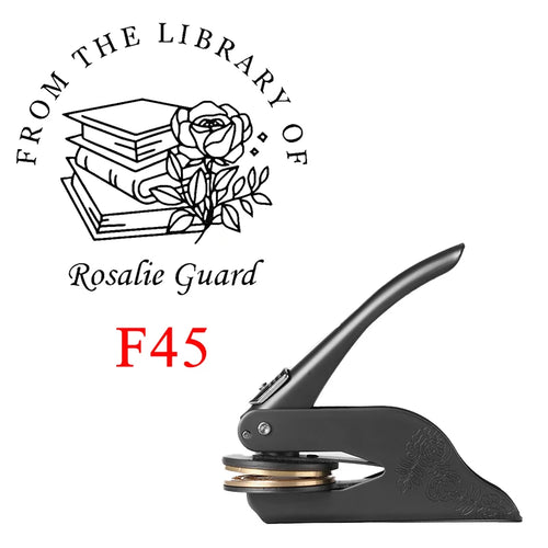 Embosser Stamp LOGO Customized Wedding Library Book Private Seals