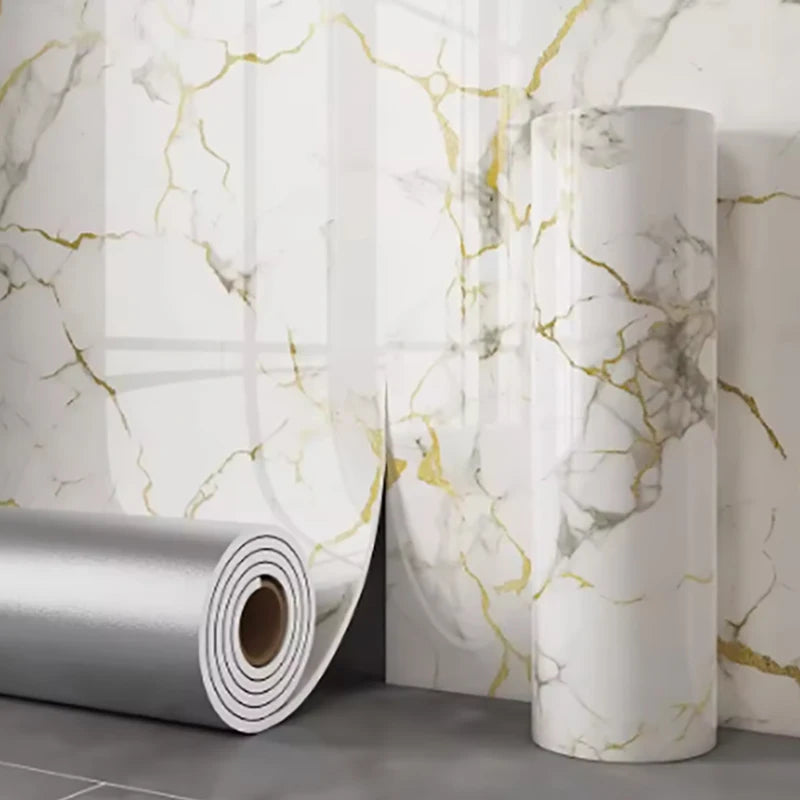 1 Roll Marble Thick Foam Imitation Tile Self-Adhesive Wallpaper