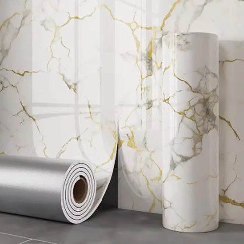 1 Roll Marble Thick Foam Imitation Tile Self-Adhesive Wallpaper