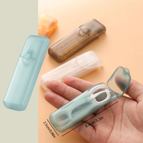 Portable Plastic Toothpick Case - Clear Toothpick Holder for Outdoor