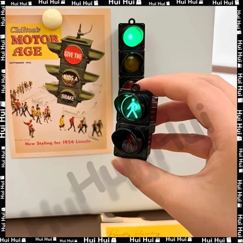 Traffic Toy Pedestrian Light New Traffic Light Magnetic Refrigerator