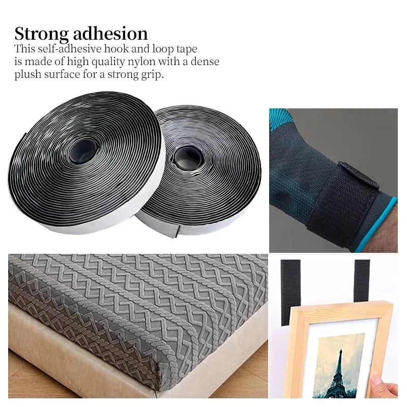 10M*2 20/25/30/50mm Magic Tape SelfAdhesive Hook and Loop Fastener
