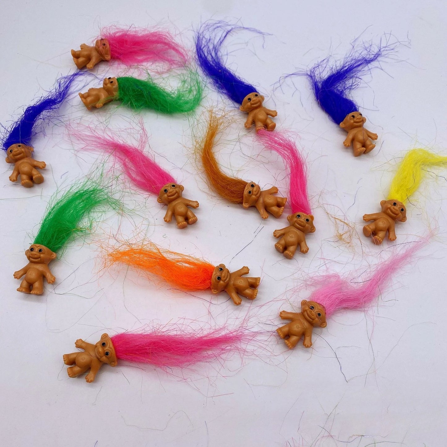 Troll Dolls, Vintage Trolls Lucky Doll Figures, Chromatic Adorable
