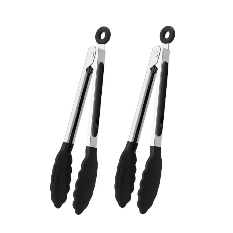 1 piece high temperature resistant nylon stainless steel food clip