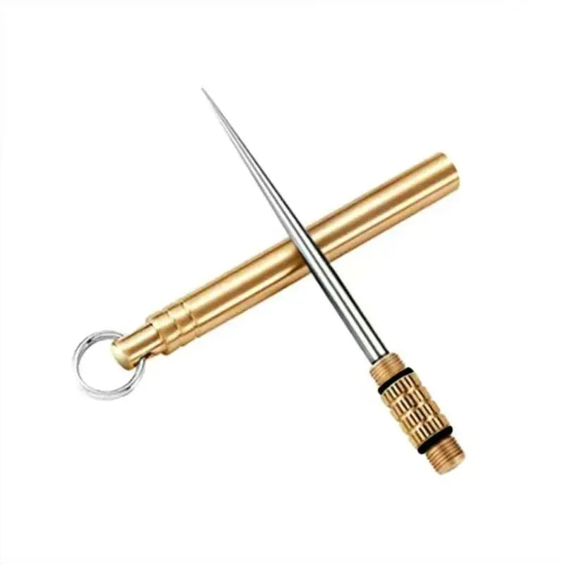High-end multi-functional brass one-piece toothpick, fruit keychain,