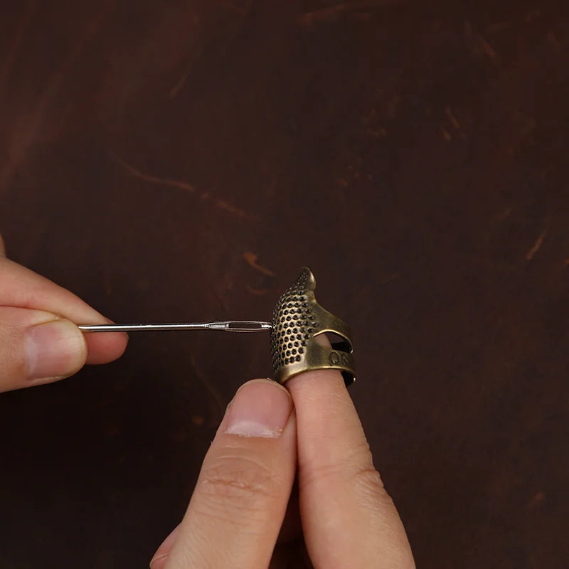 1/2/5Pcs Retro Finger Protector Antique Thimble Ring Handworking