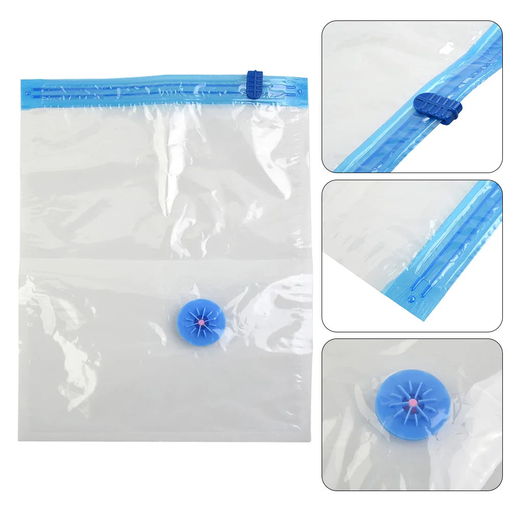 Vacuum Storage Bags With Valve Folding Compressed Space Saving Clothes
