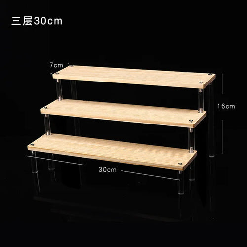 1-5 Tier Acrylic Display Stand,Clear Display Riser Rack for