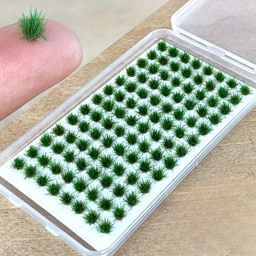 104pcs/pack Static Grass Tuft, Model Grass Tufts Terrain Model Kit
