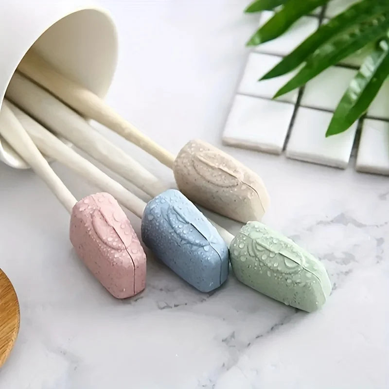 4pcs toothbrush head cover, travel portable toothbrush box, toothbrush