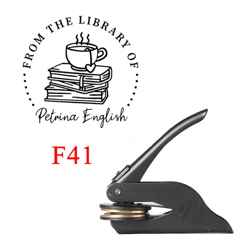 Embosser Stamp LOGO Customized Wedding Library Book Private Seals