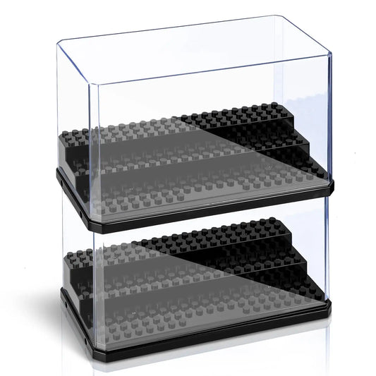 Acrylic Minifigures Display Case, Stackable and Dustproof Building