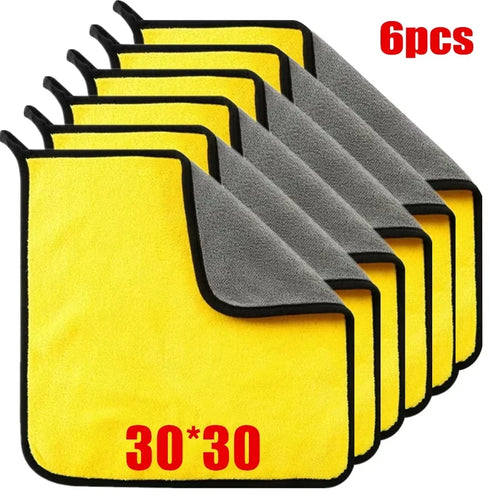 3/5/10Pcs Car Wash Microfiber Towel 30*30CM / 30*60cm Car Cleaning