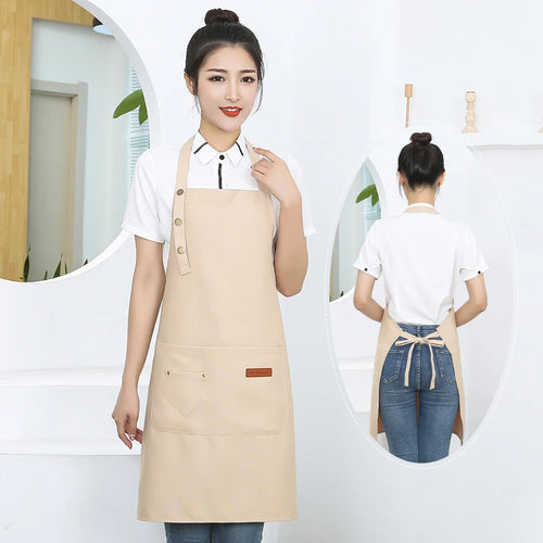 New Fashion Kitchen Aprons for Woman Men Chef Work Apron for Grill