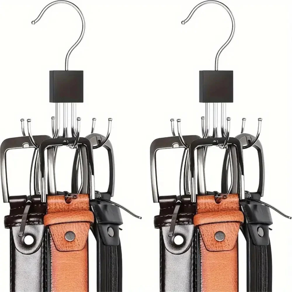 1/5pcs 360° Rotating Storage Hanger Hook Multi-Claw Bag Metal Belts