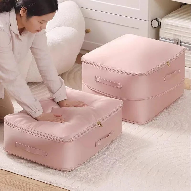 Heavy-Duty Self-Compressing Storage Bag - Portable Organizer for