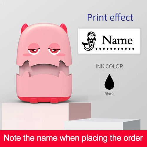Custom Cartoon Baby Name Stamp Kit - Reusable for Cotton/Modal Clothes