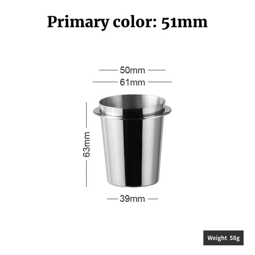 58/53/51mm Coffee Dosing Cup Sniffing Mug for Espresso Machine Wear