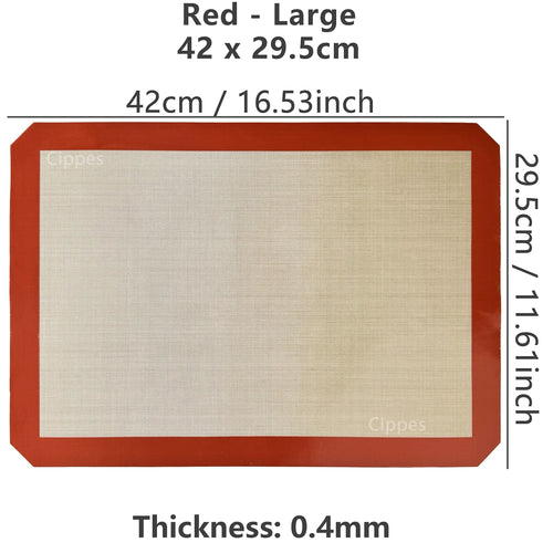 1PC Silicone Baking Mat for Oven, Thin 0.4mm, Reusable Non Stick Heat