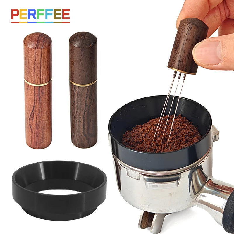 Espresso Coffee Stirrer Needle Distributor Coffee Powder Stirrer Wood