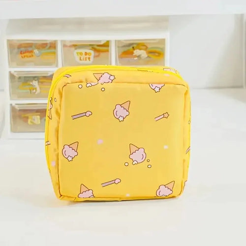 Women Sanitary Napkin Tampon Storage Bag Portable Waterproof Organizer