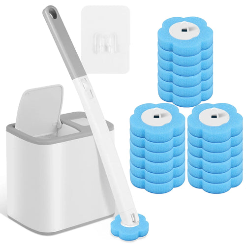 Disposable Toilet Brush Replaceable Wall-mounted Long Handle Toilet