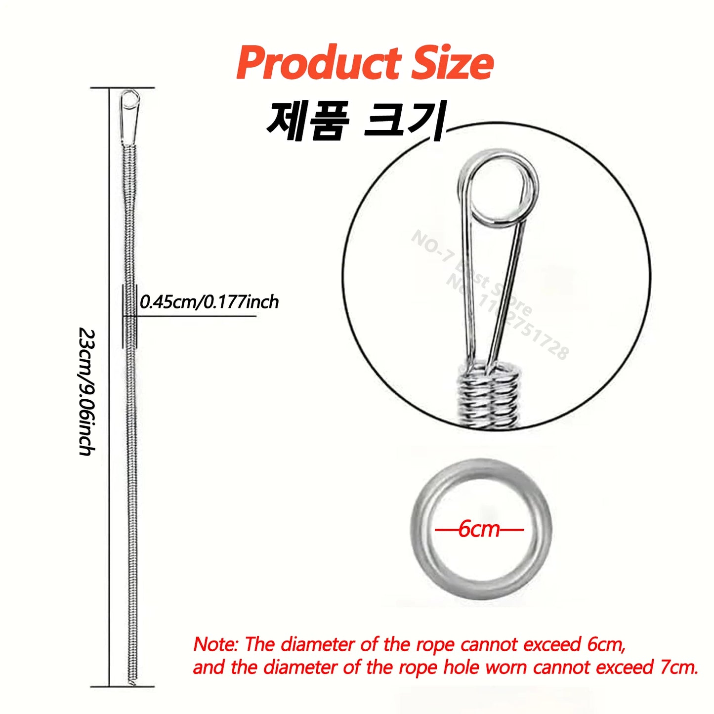 Bendable Spring Drawstring Threader Clip Pants Hoodies Elastic Band