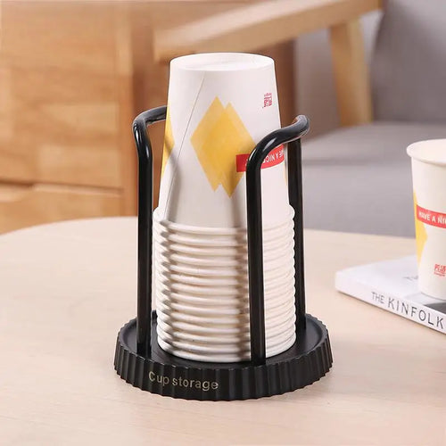 Household Disposable Paper Cup Holder, Desktop Paper Cup Storage Rack,