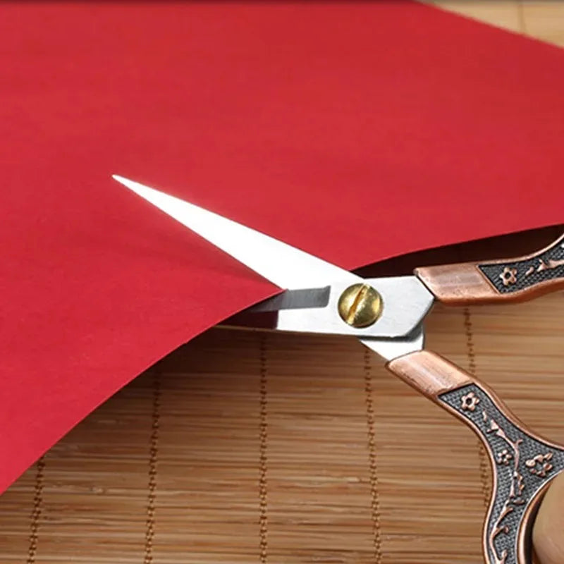 1PC Sewing Scissors Stainless Steel Retro Embroidery Tailor Scissors