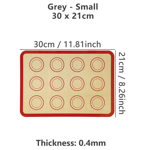 1PC Silicone Baking Mat for Oven, Thin 0.4mm, Reusable Non Stick Heat