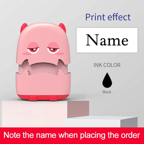 Custom Cartoon Baby Name Stamp Kit - Reusable for Cotton/Modal Clothes