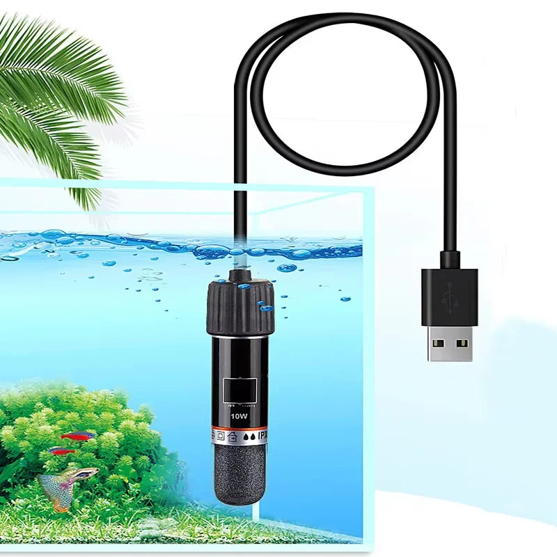 USB Mini Aquarium Heating Rod For small Fish Tank 26°C Constant