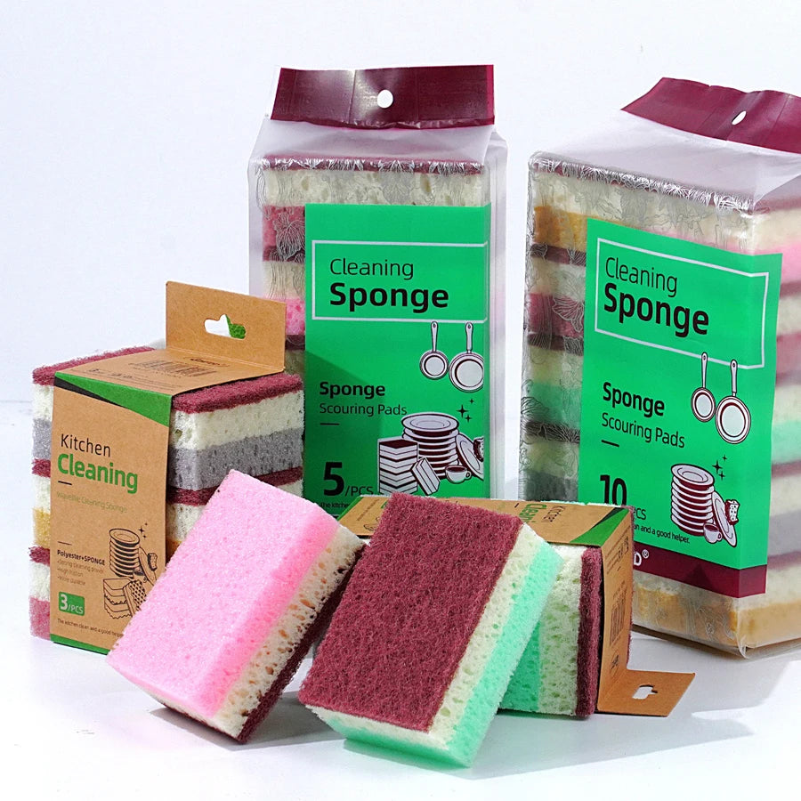 High density sponge cleaning cloth, dishwashing cloth, non greasy