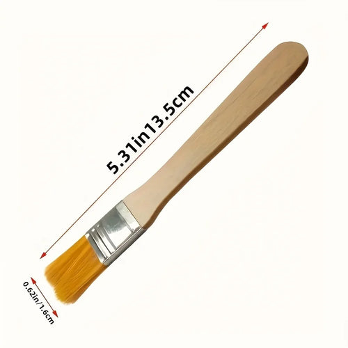 10Pcs Wooden Handle Nylon Bristle Paint Brush for Oil Painting,