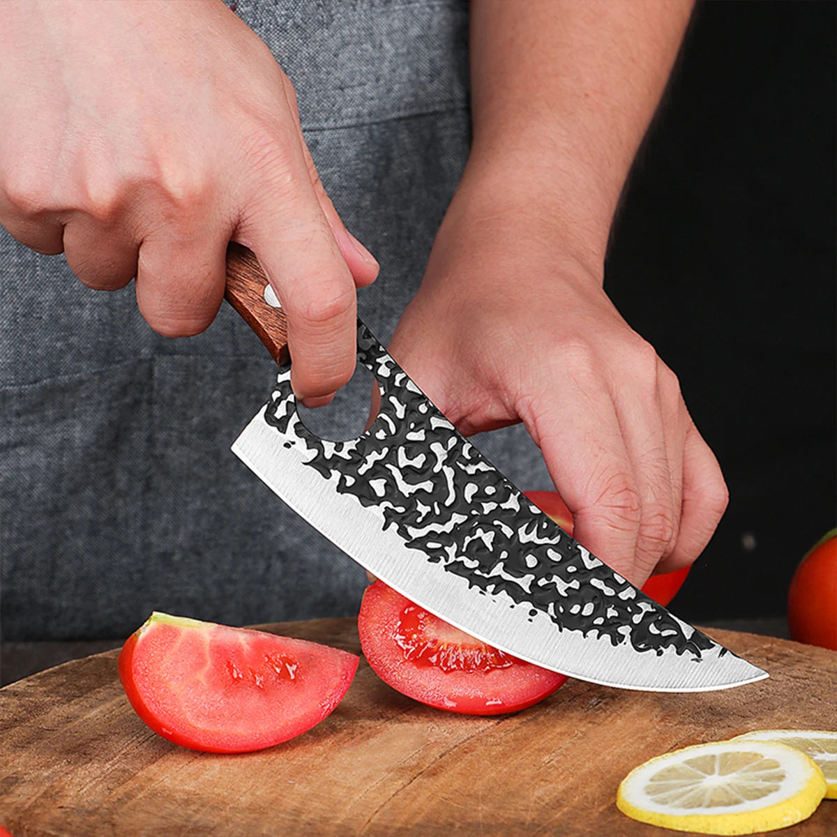 Handmade Forged Kitchen Knife Butcher Knife Boning Knives Meat Cleaver