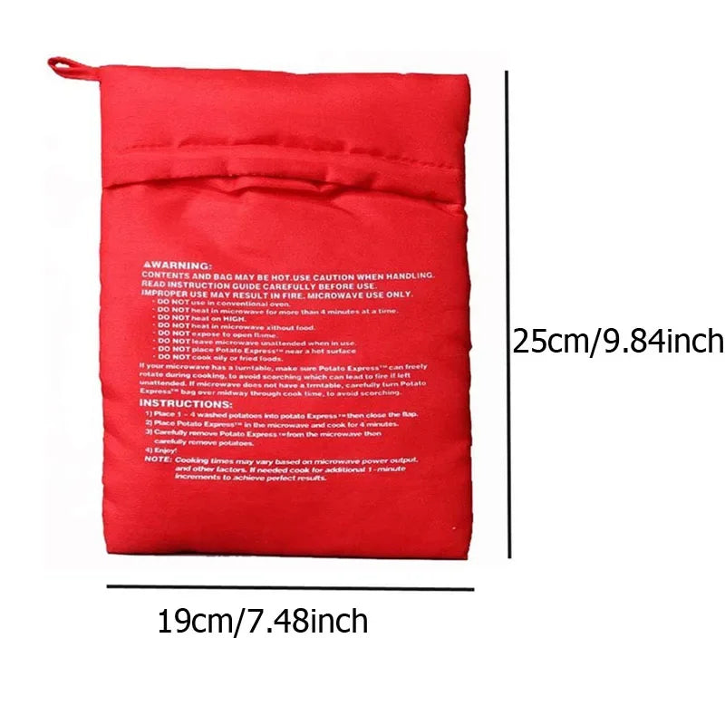 Microwave Potato Bag Reusable Express Microwave Potato Cooker Bag