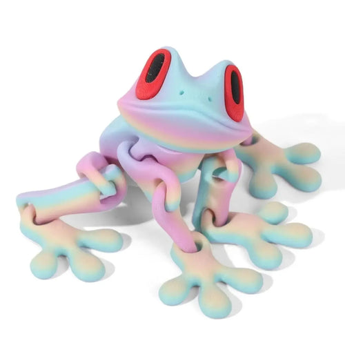 1pc 3D Printing Simulation Tree Frog Joint Movable Frog Ornaments
