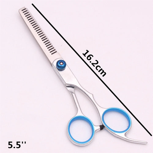 6.0'' Pet Grooming Safety Scissors Hair Cutting Curved Thinning Comb
