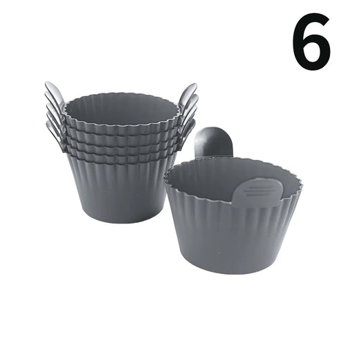 Silicone Air Fryer Egg Poacher Silicone Cupcake Baking Cups Ramekins