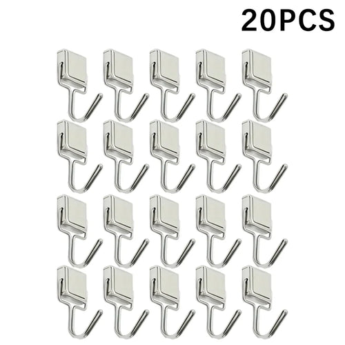 50PCS Strong Magnetic Hooks Multi-Purpose Storage Hooks Home Kitchen